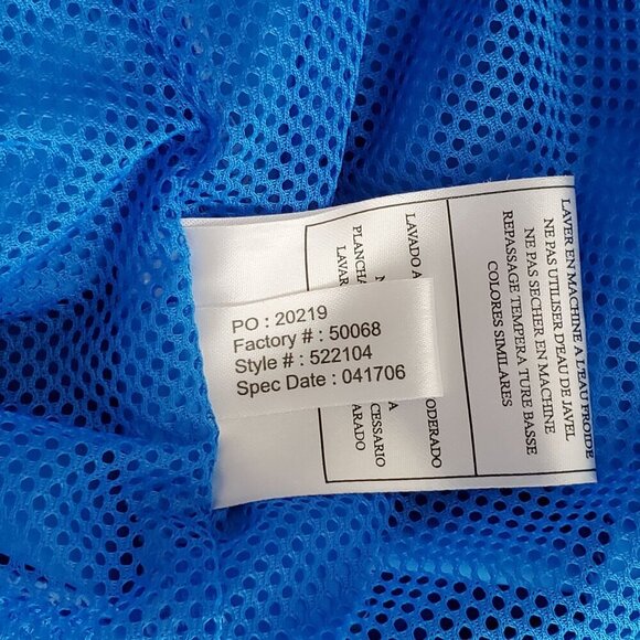 Mens XL Blue Half-Zip Short Sleeve Jacket Windbreaker Western Skies Golf Club - Picture 11 of 16